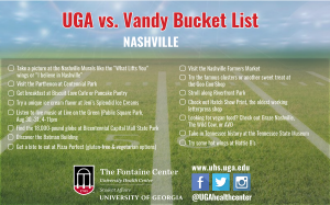 UGA vs. Vandy Bucket List