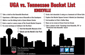 UGA vs. Tennessee Bucket List