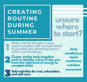 #BeWellUGA at Home: Finding a Routine During the Summer