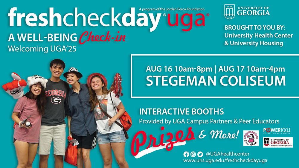 A well-being check-in, welcoming UGA'25